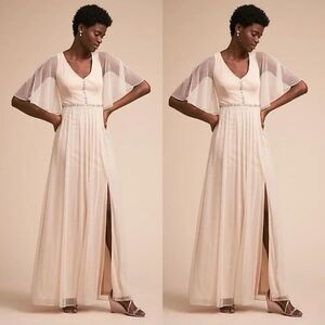 Anthropologie x BHLDN Rivoli Dress Champagne
